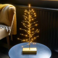 H Potter Festive 16" Tree Light – Gold Table Decoration