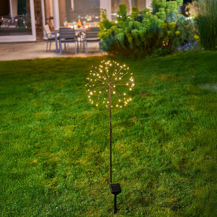 H Potter solar garden bloom garden light in backyard