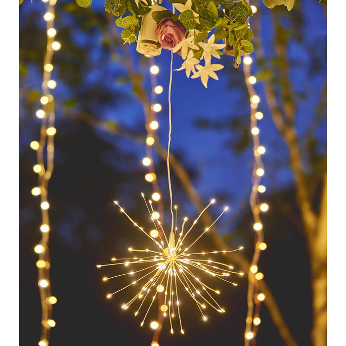 H Potter Hanging Starlight Light – 120 LED Indoor & Outdoor Décor