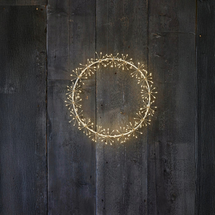 H Potter Starlight LED Wreath – Warm White Indoor Outdoor Light