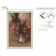 H Potter Stormlight and Peonies Canvas Wall Art