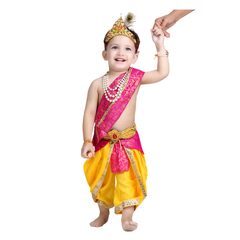 Krishna Dress for Baby Boy Kids Set of 10 Little Krishna Ji Kanha Janmasthmi Costume for Kids