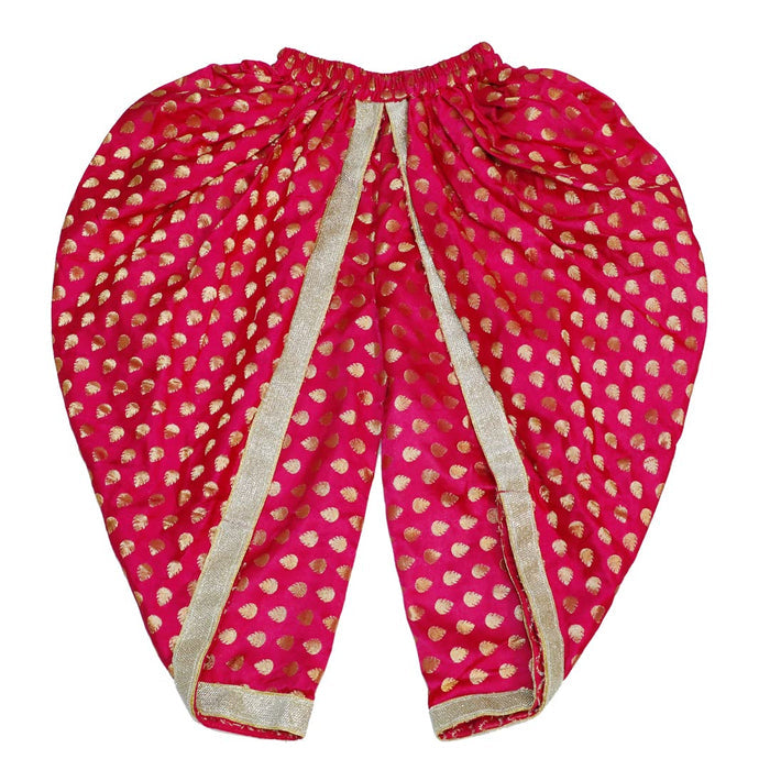 Krishna Dress for Baby Boy Kids Set of 10 Little Krishna Ji Kanha Janmasthmi Costume for Kids (IMC19000-Mmagentaa)