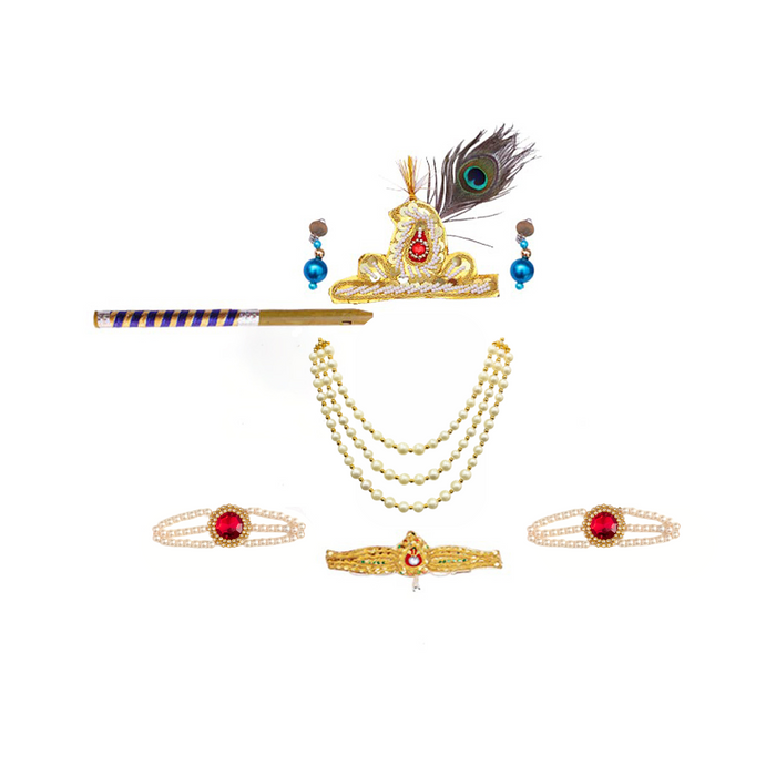 Krishna Dress for Baby Boy Kids Set of 10 Little Krishna Ji Kanha Janmasthmi Costume for Kids