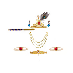 Krishna Dress for Baby Boy Kids Set of 10 Little Krishna Ji Kanha Janmasthmi Costume for Kids