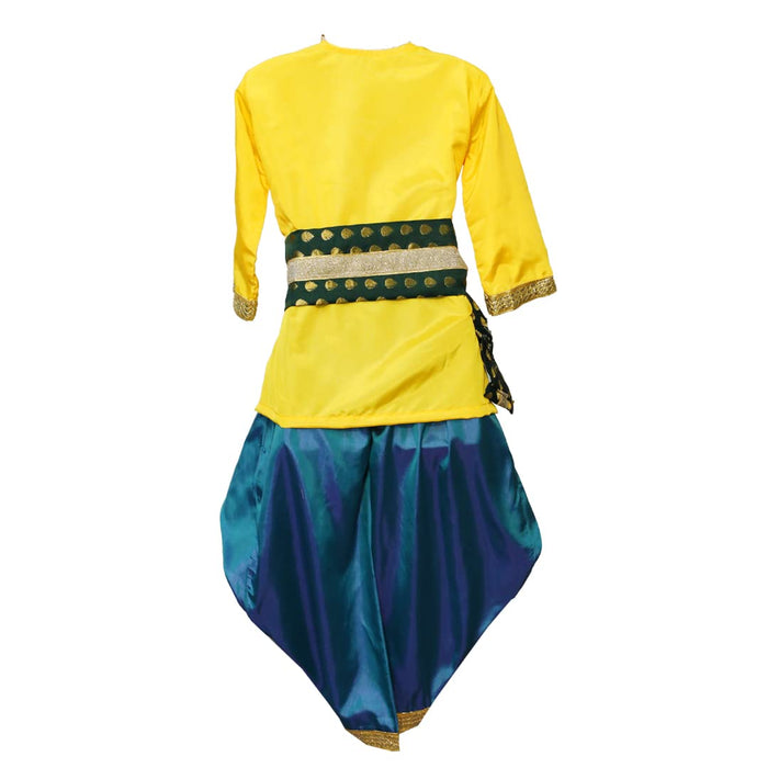 Krishna Dress for Baby Boy Kids Set of 10 Little Krishna Ji Kanha Janmasthmi Costume for Boys Kids (IMC20000-Dblue)