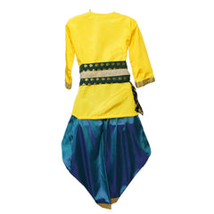 Krishna Dress for Baby Boy Kids Set of 10 Little Krishna Ji Kanha Janmasthmi Costume for Boys Kids (IMC20000-Dblue)