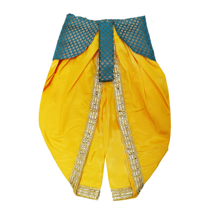 Krishna Dress for Baby Boy Kids Set of 10 Little Krishna Ji Kanha Janmasthmi Costume for Kids (IMC45001-YelRGreen)