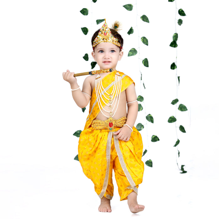 Krishna Dress for Baby Boy Kids Set of 10 Little Krishna Ji Kanha Janmasthmi Costume for Kids