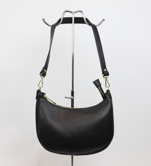 Leather Shoulder Moon Shape Bag
