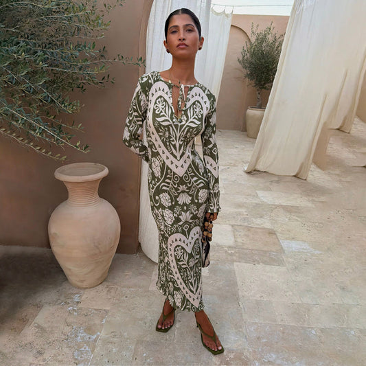 Olive Amara Plisse Gaia Dress