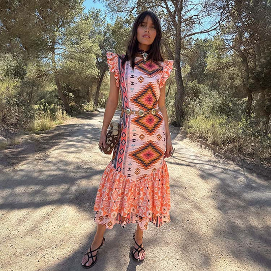 Bridget Print Frida Dress