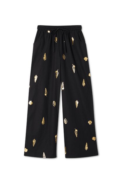 Black Shell Elissa Trousers Petite