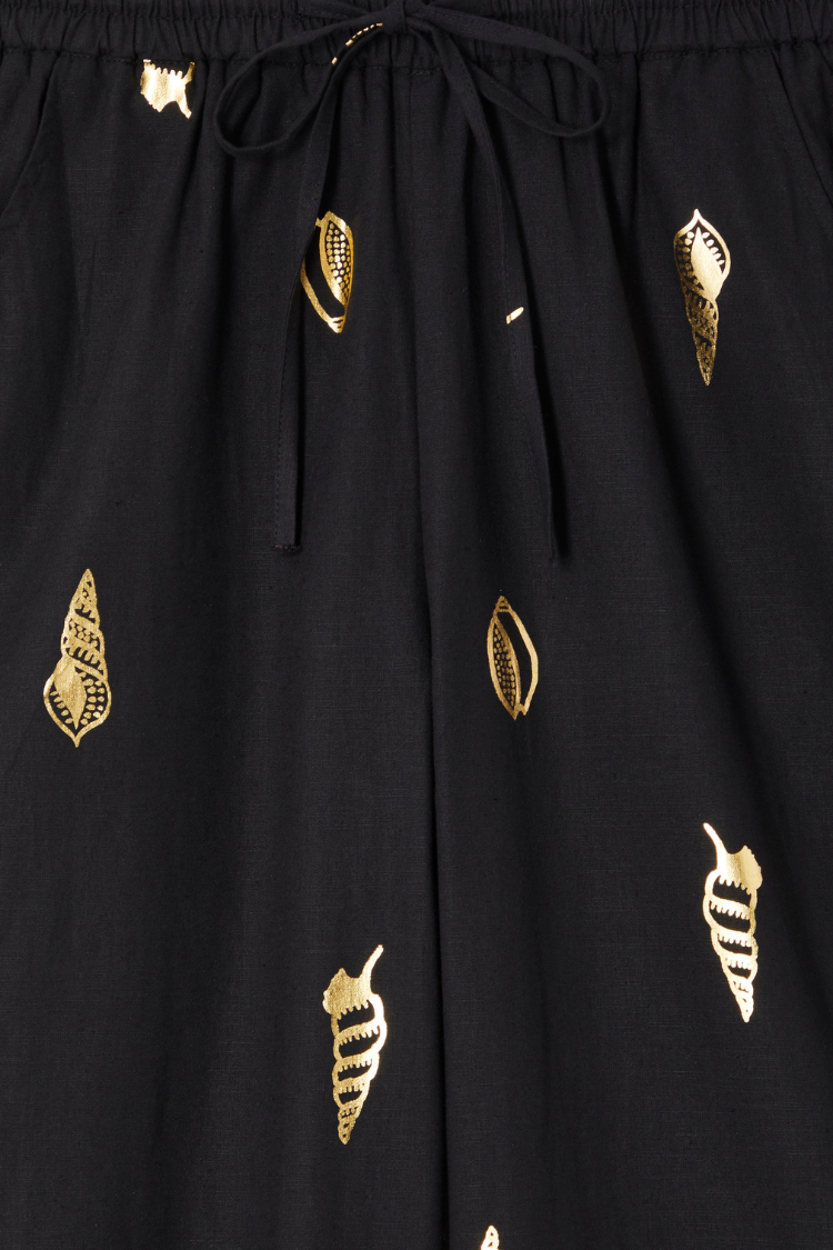 Black Shell Elissa Trousers Petite