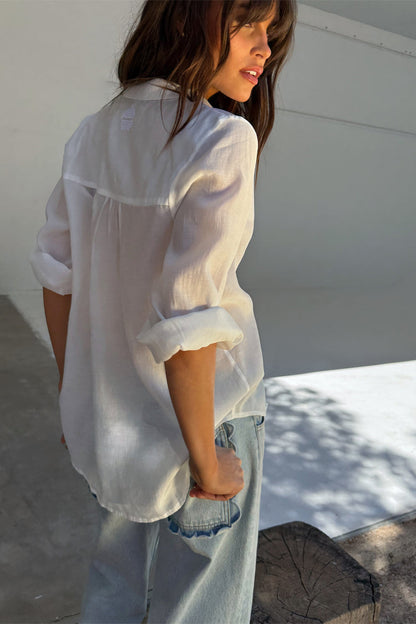 Scallop Detail Straight Leg Jeans