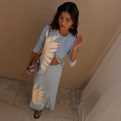 Ice Blue Sol Alexa Cardigan