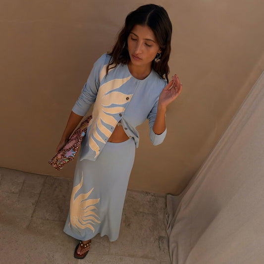 Ice Blue Sol Alexa Cardigan