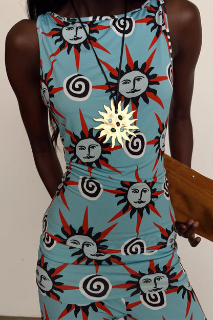 Blue Sun Tank Top