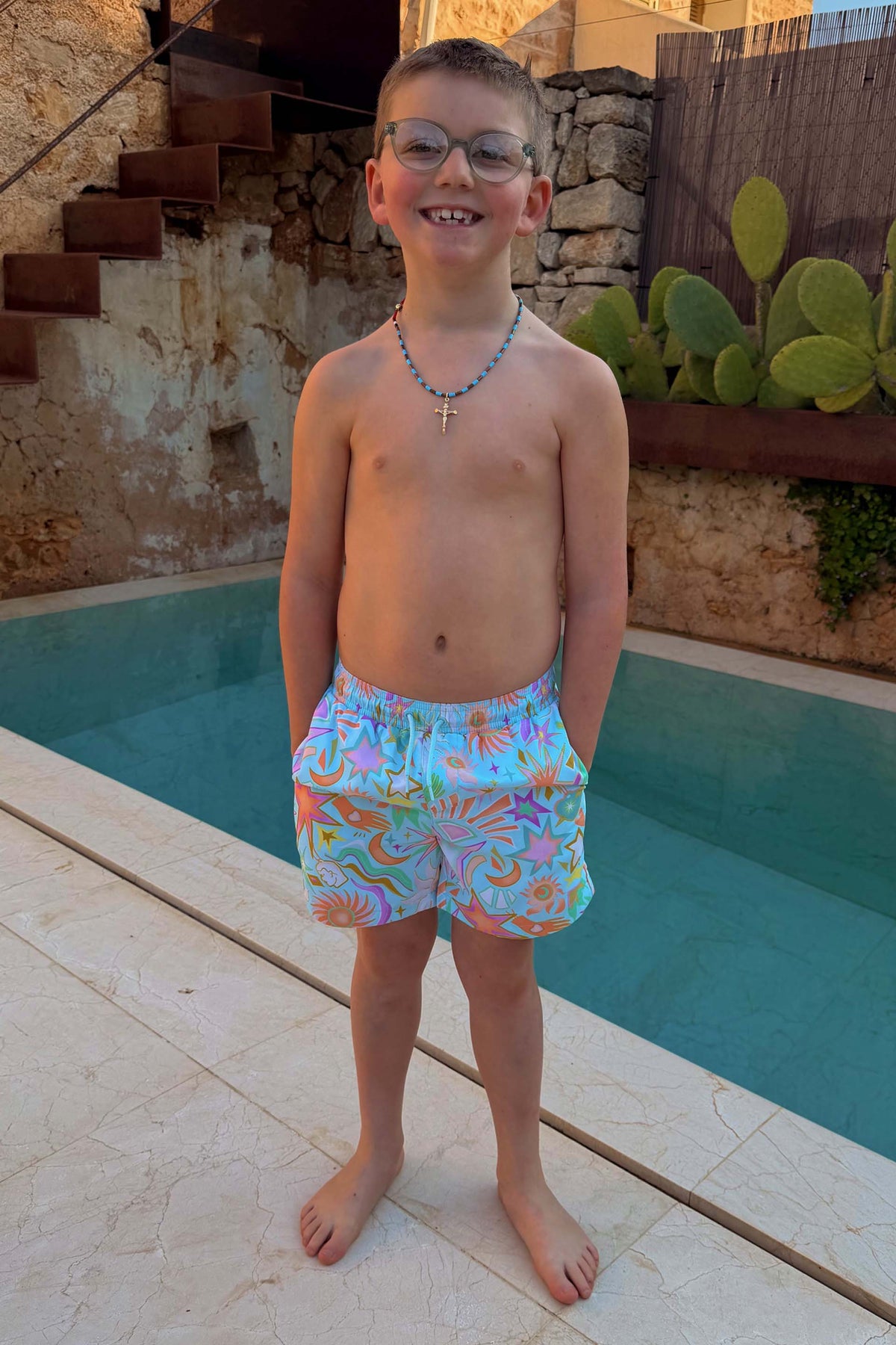 Boy's Starburst Swim Shorts