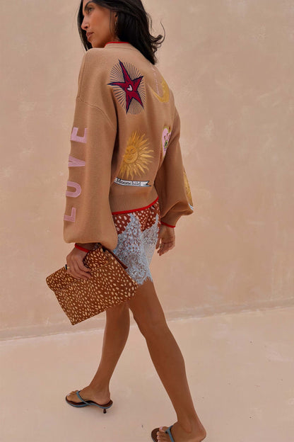 Camel Mystical Cardigan