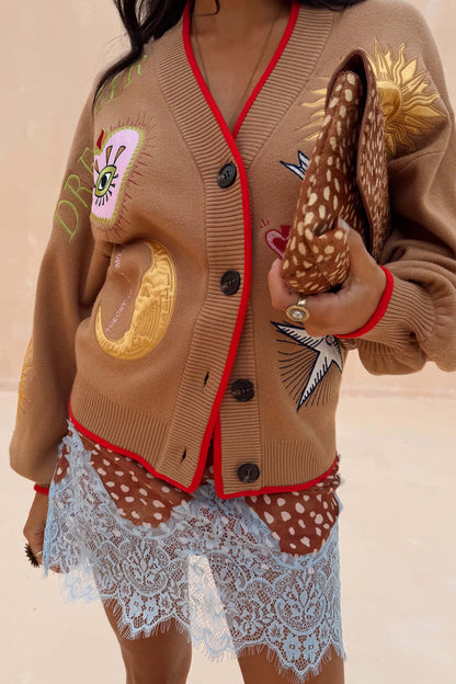 Camel Mystical Cardigan