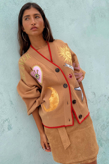 Camel Mystical Cardigan