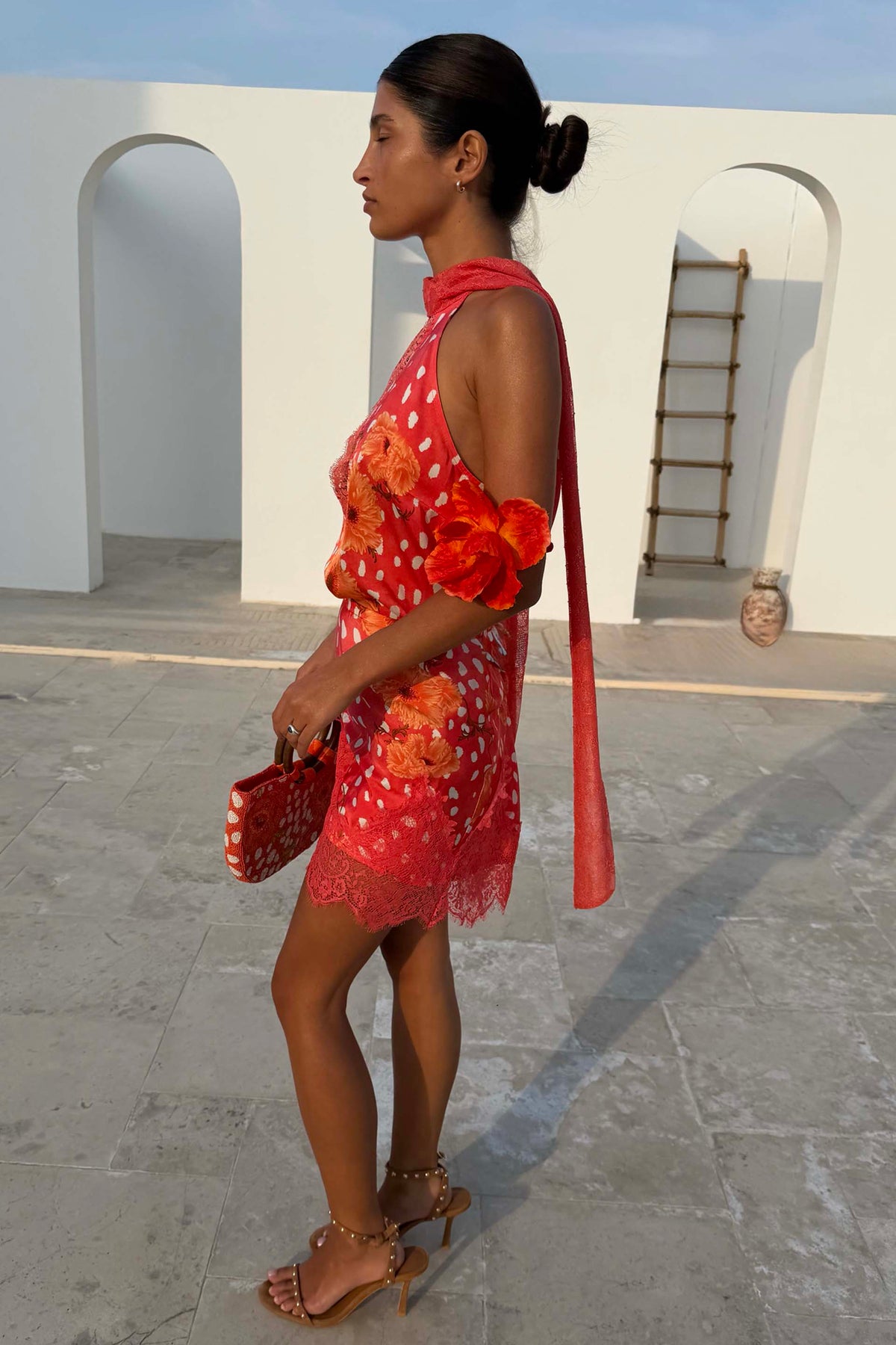 Coral Fawn Poppy Mini Maeva Skirt