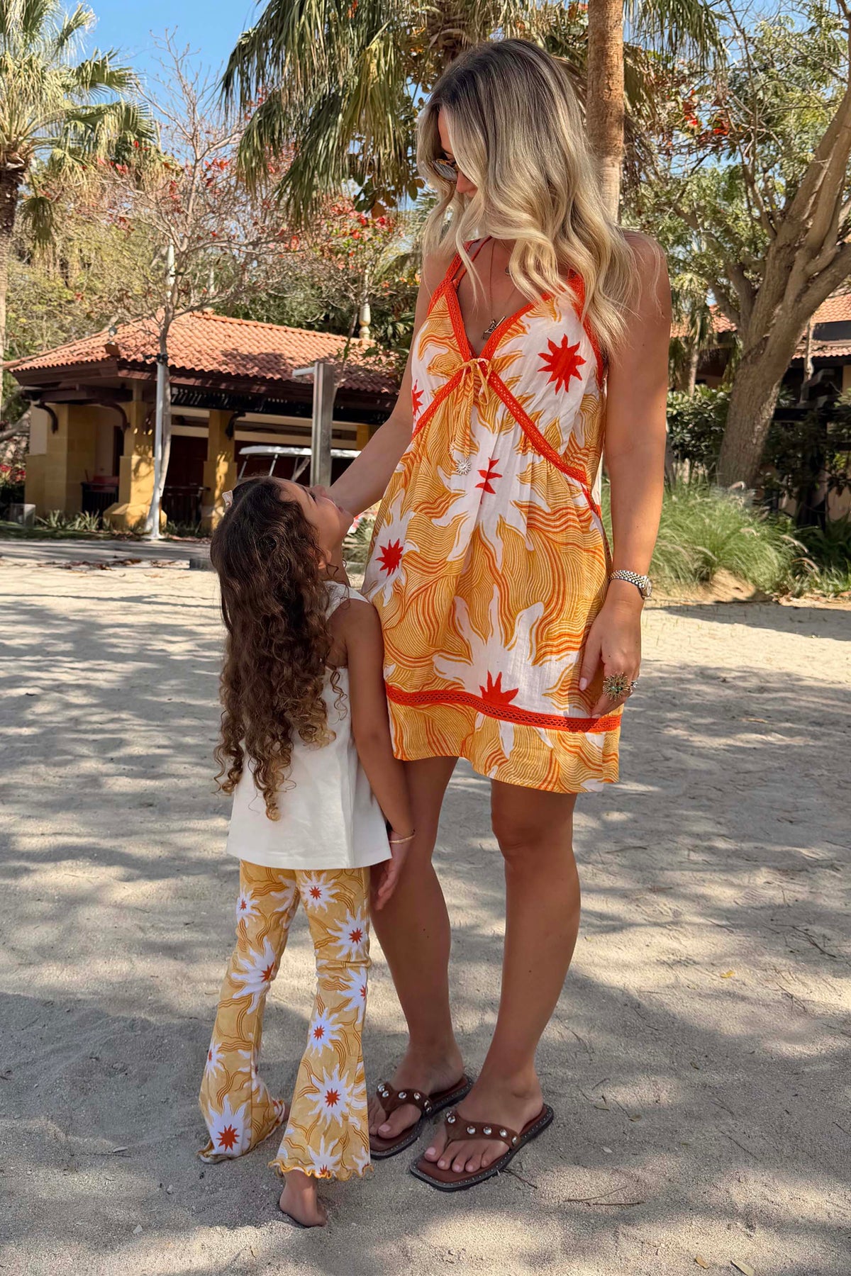 Girl's Yellow Sun Cotton Set