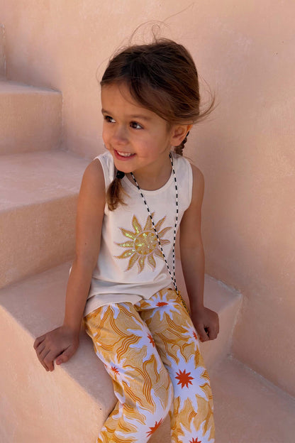 Girl's Yellow Sun Cotton Set
