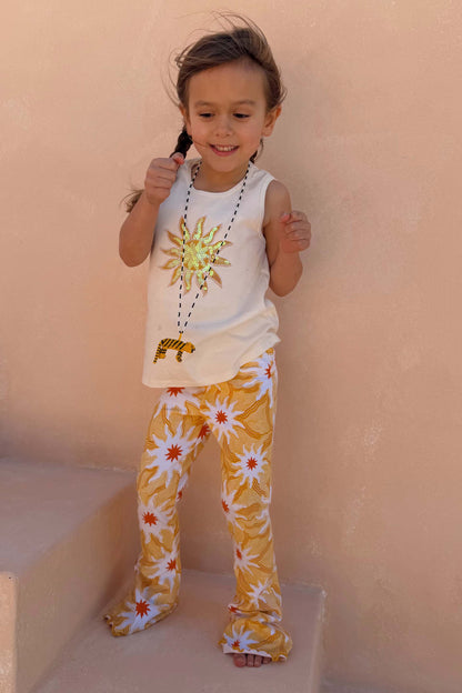Girl's Yellow Sun Cotton Set