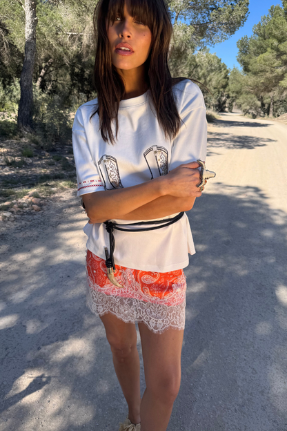 White Cowboy Boot T-Shirt