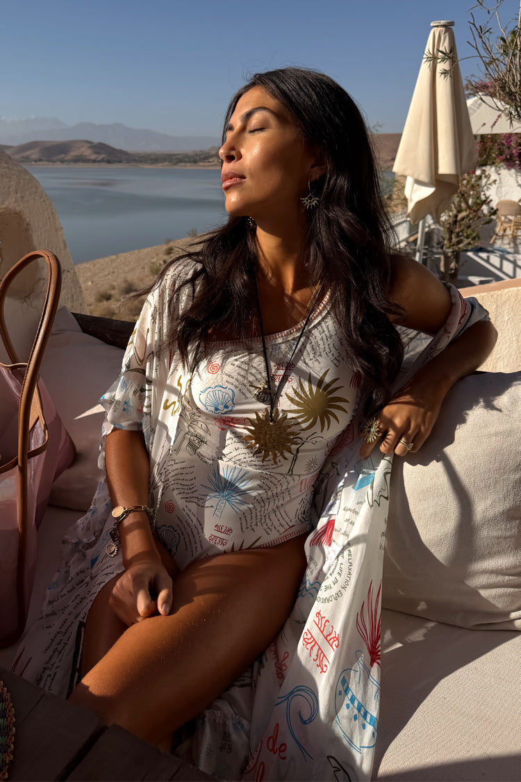 Cream Palma One Shoulder Swimsuit