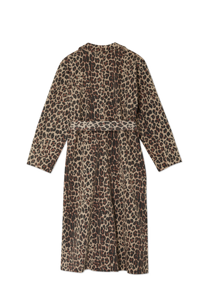 Lucia Leopard Denim 55 Coat Petite