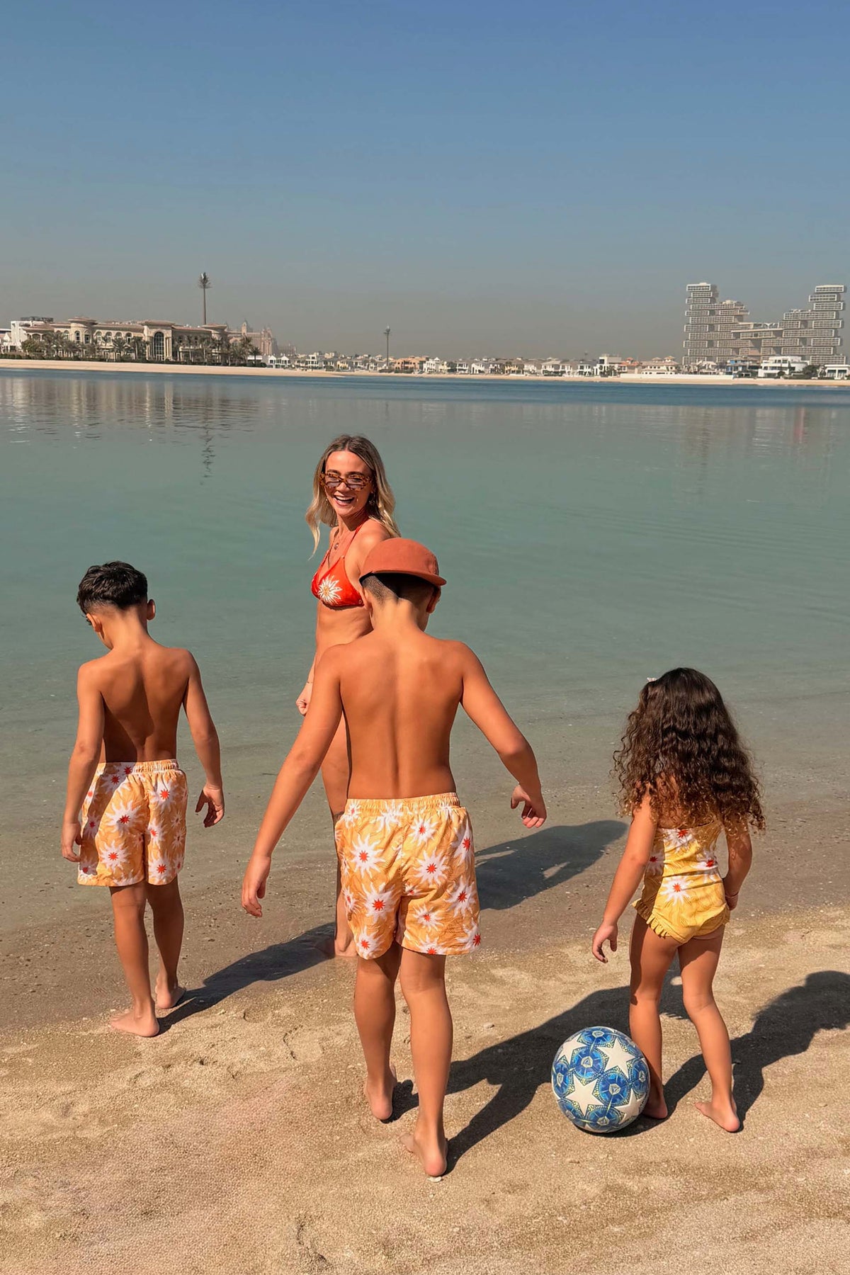Girl's Yellow Sun Swimsuit