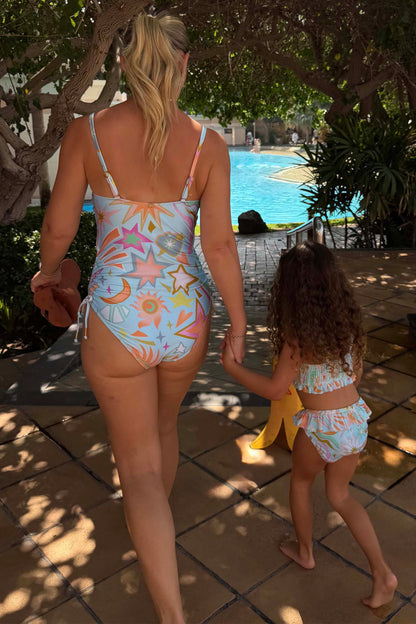 Girl's Starburst Crop Bikini Set