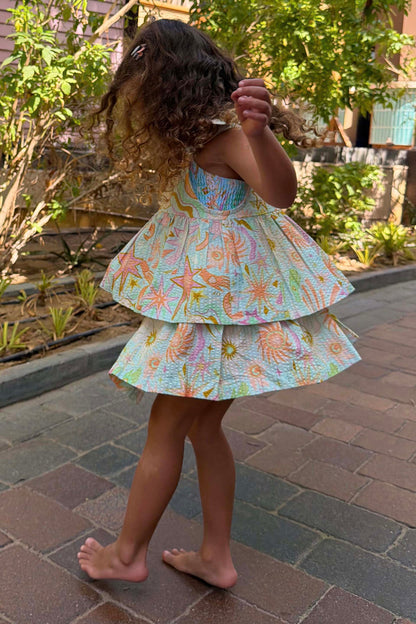 Girl's Starburst Skirt Co-ord Set