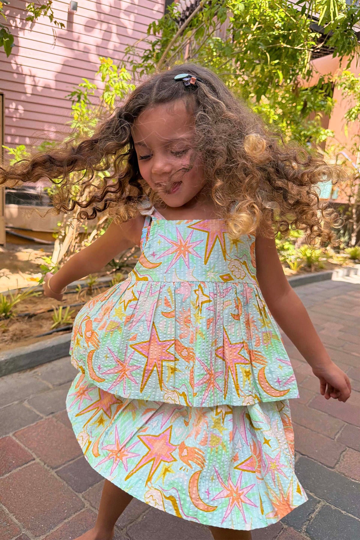 Girl's Starburst Skirt Co-ord Set