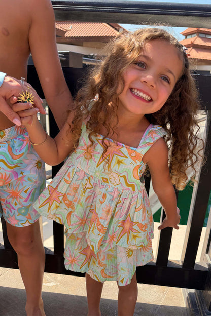 Girl's Starburst Skirt Co-ord Set