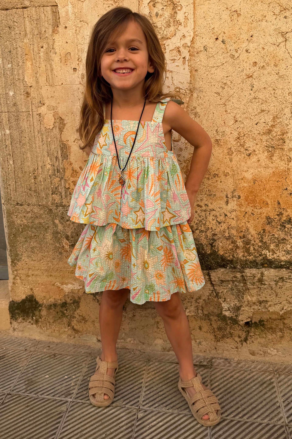 Girl's Starburst Skirt Co-ord Set