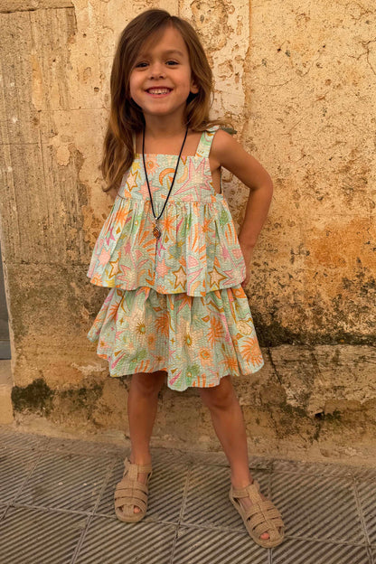 Girl's Starburst Skirt Co-ord Set