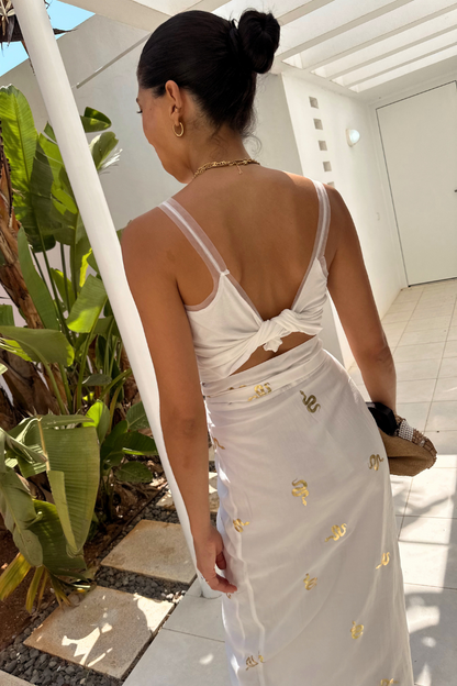 Gold Snake Jaspre Wrap Skirt