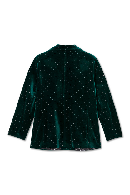 Emerald Velvet Blazer
