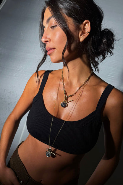 Deloris Thin Chain I Love You Necklace