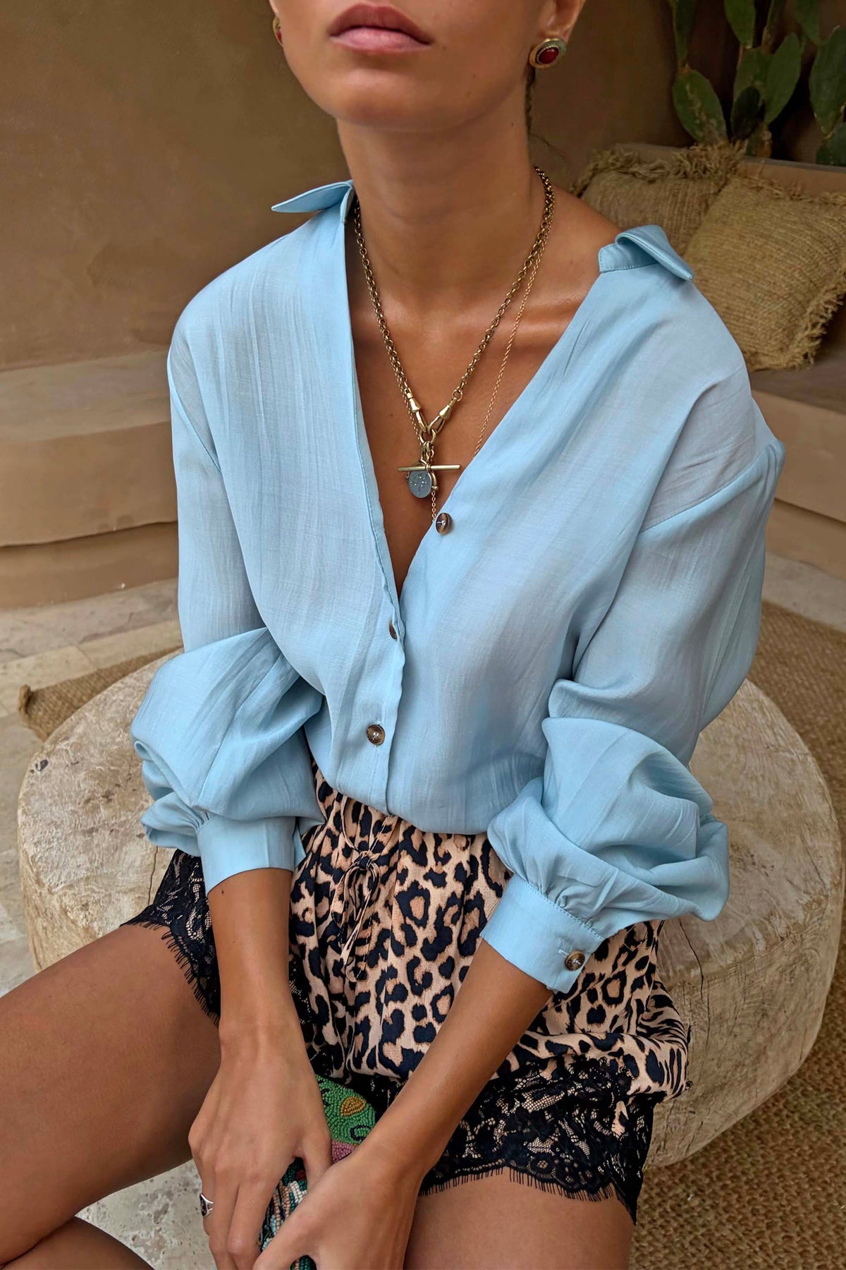 Ice Blue Miley Shirt
