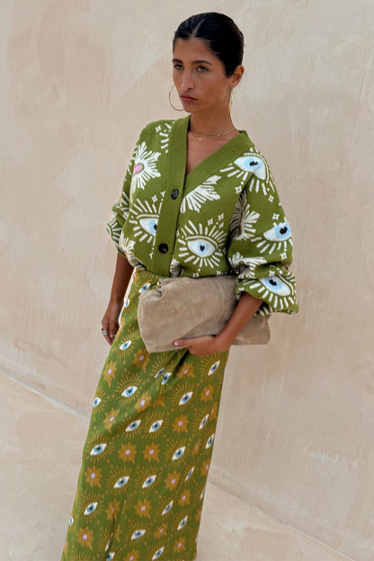 Khaki Eye Dorris Skirt