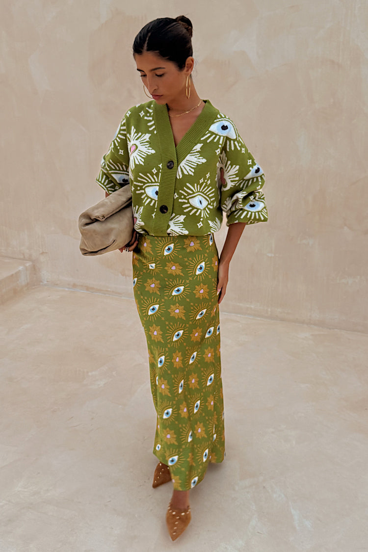 Khaki Eye Dorris Skirt