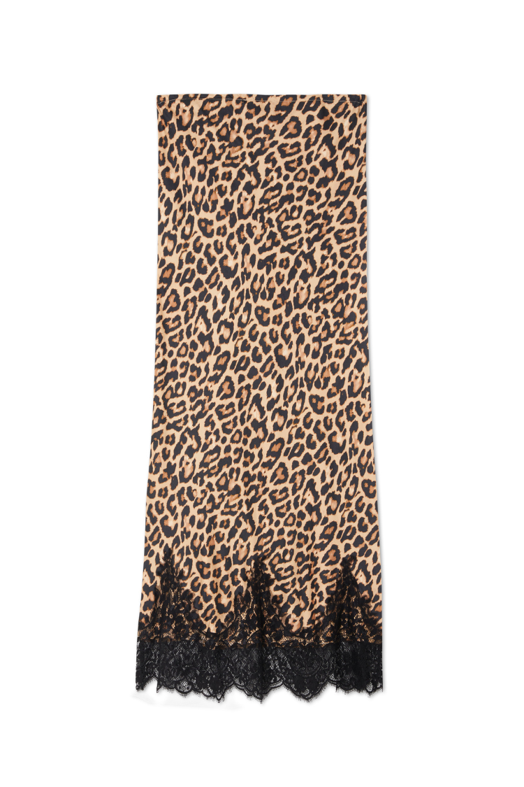 Leopard Lace Midi Maeva Skirt