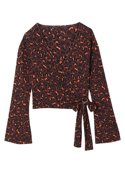 Dark Leopard Ballet Wrap