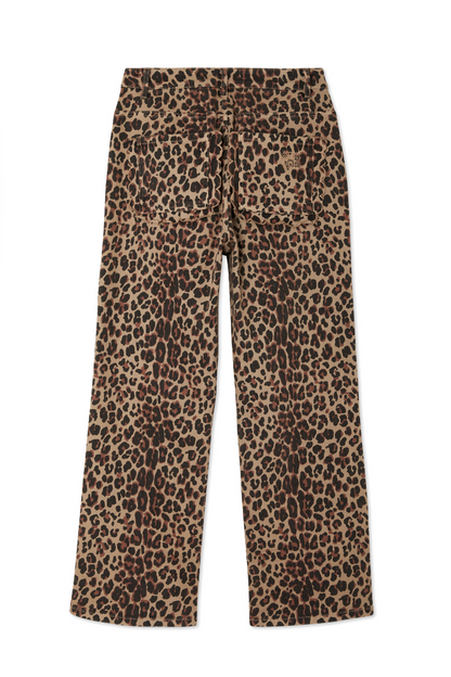 Leopard Lucia Scallop Detail Jeans