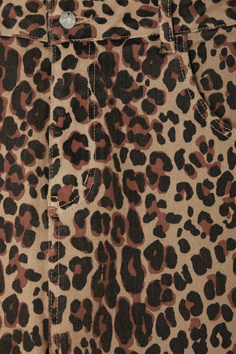Leopard Lucia Scallop Detail Jeans